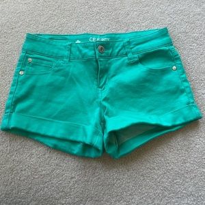 Teal Stretchy Shorts